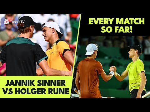 Jannik Sinner vs Holger Rune | All Four Meetings On The ATP Tour!