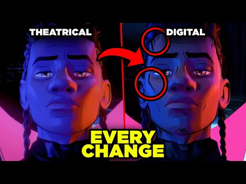 EVERY CHANGE from Spider-Man Across the Spiderverse 4K Digital vs Theater Versions!