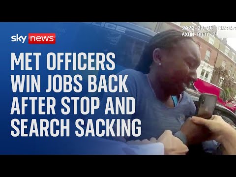 Met Police officers sacked over athlete stop and search handed jobs back after winning appeal