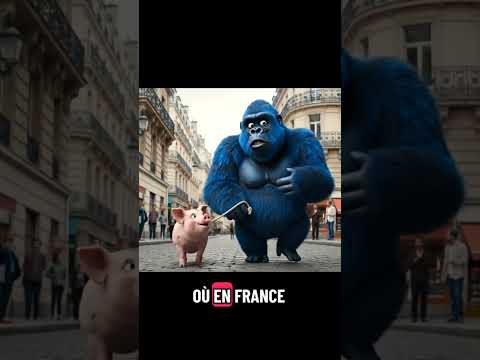 Le Gorille Bleu et le cochon