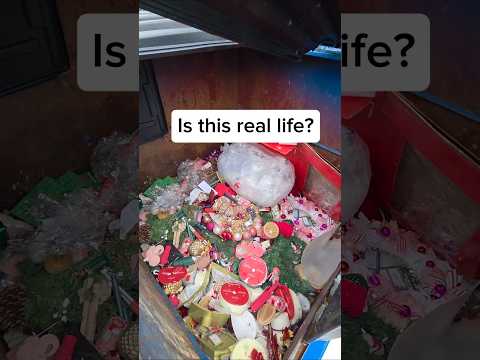 Dumpster diving, is this real life? #dumpsterdiving #pov