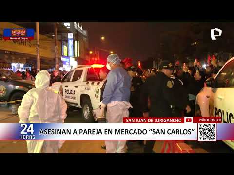 SJL: asesinan a pareja en mercado "San Carlos"