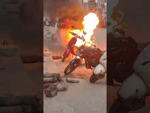 Another Pure EV Electric Scooter Caught Fire in Telangana #pureev #electricscooter