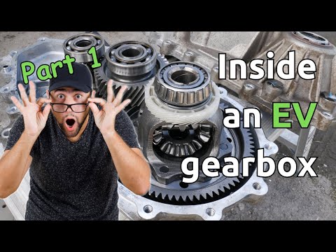 What's inside an electric vehicle gearbox? A look inside an EV reduction gearbox.