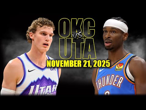 Oklahoma City Thunder vs Utah Jazz Full Game Highlights - November 21, 2025 | NBA Season
