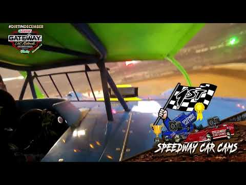 Winner #19X Cody Bauer - 2022 Gateway Dirt Nationals -  Super Late Model - InCar Camera - dirt track racing video image