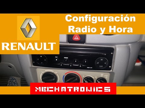 Como se configura o relógio do Renault Kangoo?