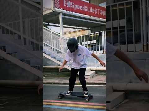 Sick tricks on an E-board