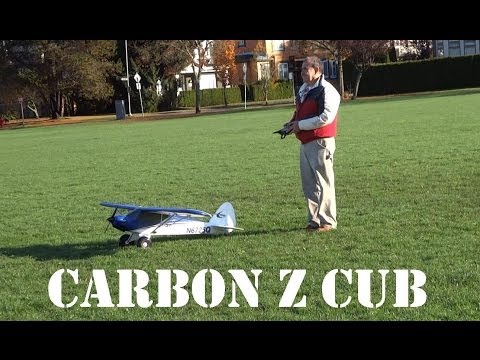 E-Flite Carbon Z Cub BNF low passes and landings. - UCArUHW6JejplPvXW39ua-hQ