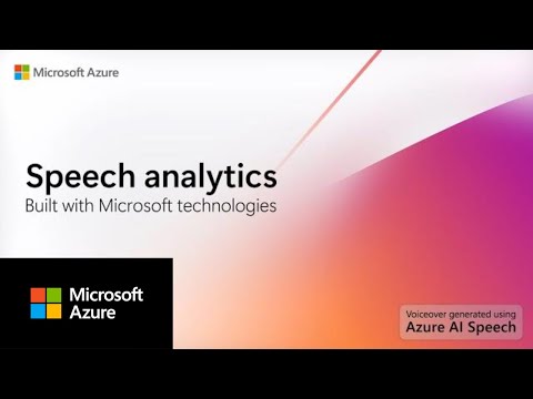 Generate insights from audio and video data using Speech analytics in Azure AI Studio