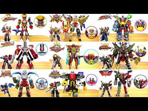 スーパー戦隊中間合体ロボだ！ゴジュウジャーや歴代戦隊の変形合体ロボットの中間合体だ！