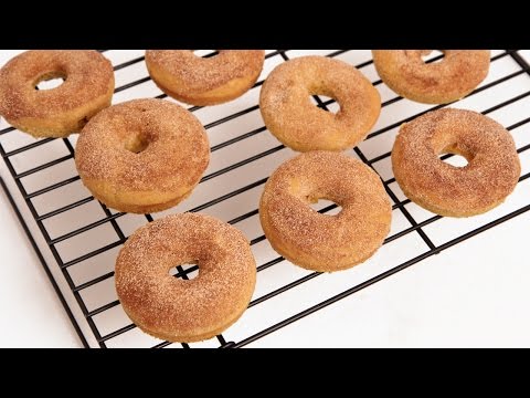 Baked Pumpkin Donut Recipe - Laura Vitale - Laura in the Kitchen Episode 826 - UCNbngWUqL2eqRw12yAwcICg