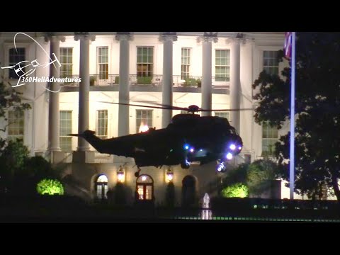 President Trump Landing at the White House in Marine One