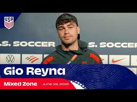 Gio Reyna on USMNT's Knockout Round Focus vs. Bosnia | Mixed Zone | 2026 FIFA World Cup