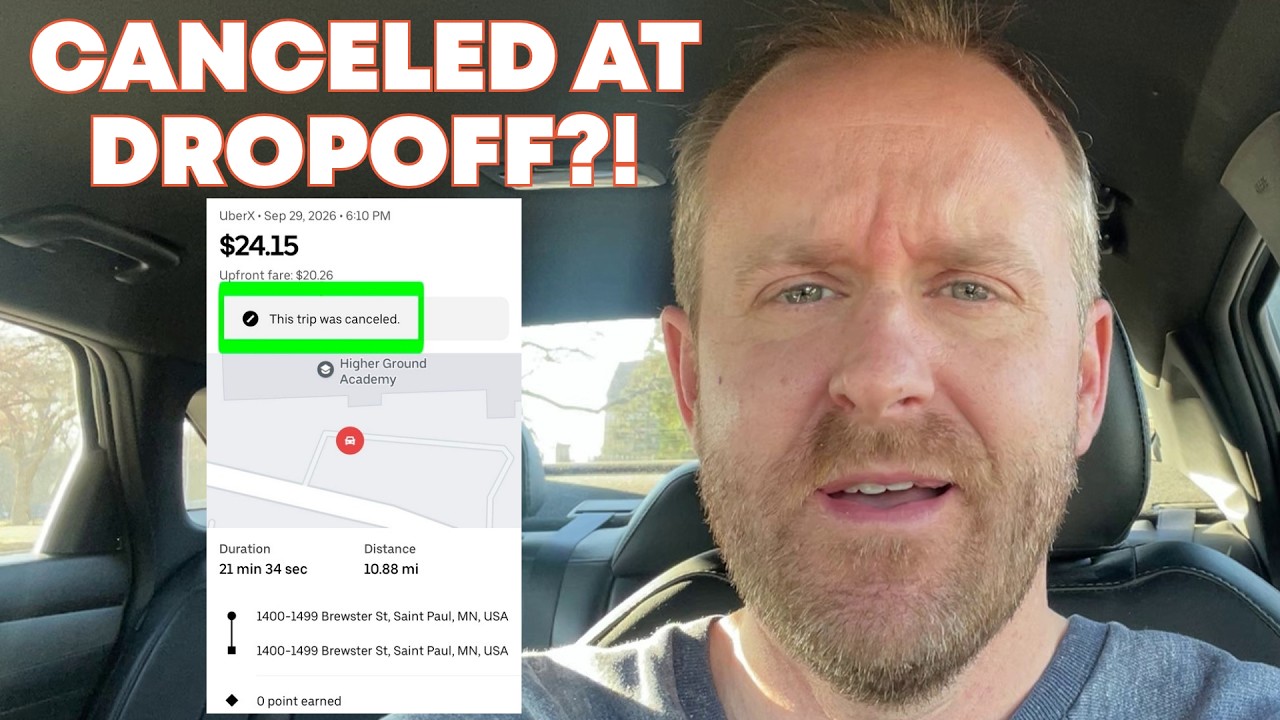 My Uber Rider CANCELED the Ride Right Before Drop-Off?!