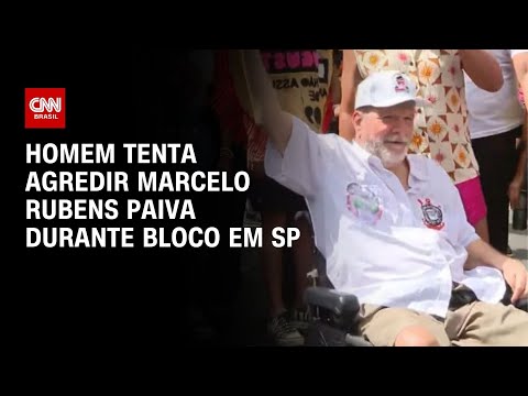 Homem tenta agredir Marcelo Rubens Paiva durante bloco em SP | AGORA CNN