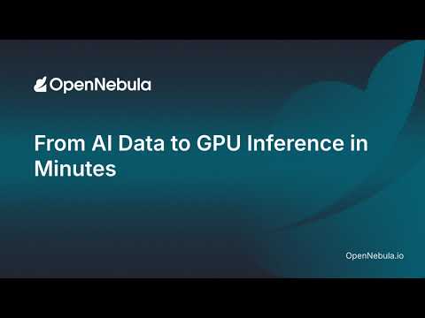 From AI Data to GPU Inference in Minutes | OpenNebula x NetApp
