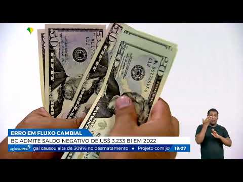 Erro em fluxo cambial: Banco Central admite saldo negativo