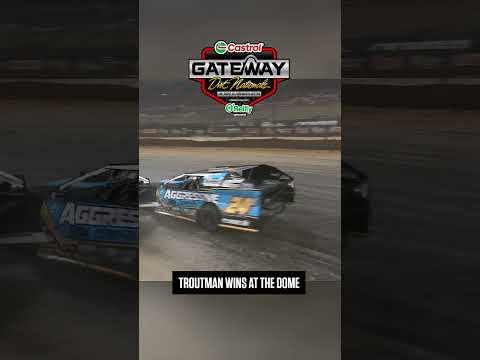 🏁 Drake Troutman Wins at the Dome (2023) #DirtInDecember | Castrol Gateway Dirt Nationals - dirt track racing video image