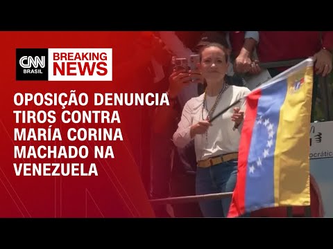 Oposição denuncia tiros contra María Corina Machado na Venezuela | CNN 360°