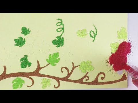 Draw and make rainbow colored grapes ㅣ 무지개색 포도 그리고 만들기