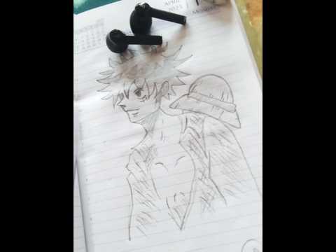 What a calmness😌 Drawing of Luffy 😌💙 what a Art #luffy #gears5 #piece #anime #art #drawing