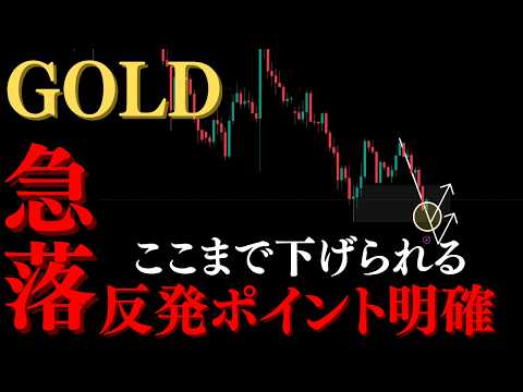 ゴールド「ここまで下げられる」反発の兆候は同じ【XAUUSD分析】