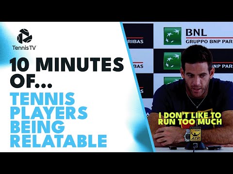 10 Minutes of Tennis Players Being Relatable 😆