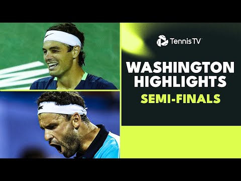 Fritz Faces Griekspoor; Evans & Dimitrov Clash | Washington 2023 Semi-Final Highlights