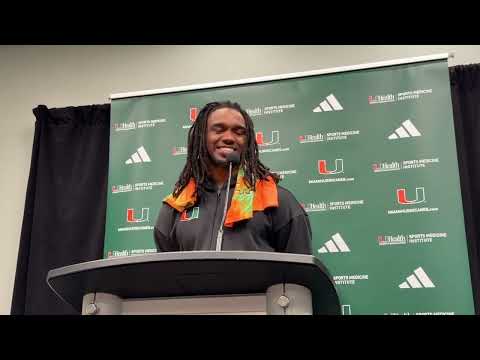 Miami Hurricanes RB Mark Fletcher post-Stanford
