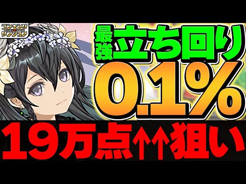 【最強立ち回り】0.1%19万点↑狙い！まだ王冠取れます！ランキングダンジョン 新生活応援杯【パズドラ】