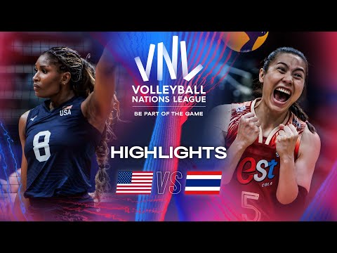 🇺🇸 USA vs. 🇹🇭 THA - Highlights | Week 1 | Women's VNL 2024
