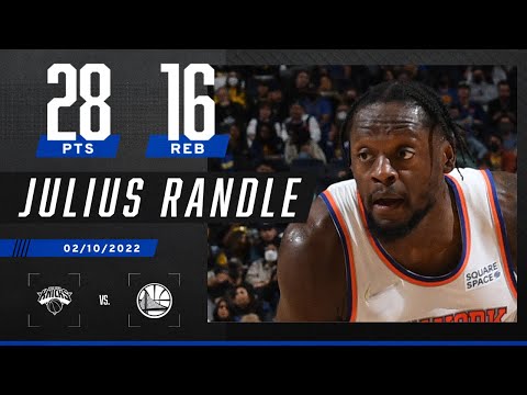 Julius Randle hangs HUGE double-double as Knicks survive Warriors video clip
