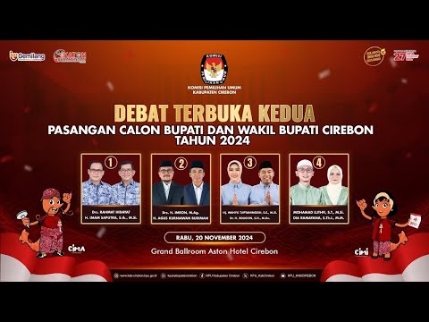 DEBAT TERBUKA KEDUA CALON BUPATI DAN WAKIL BUPATI CIREBON 2024