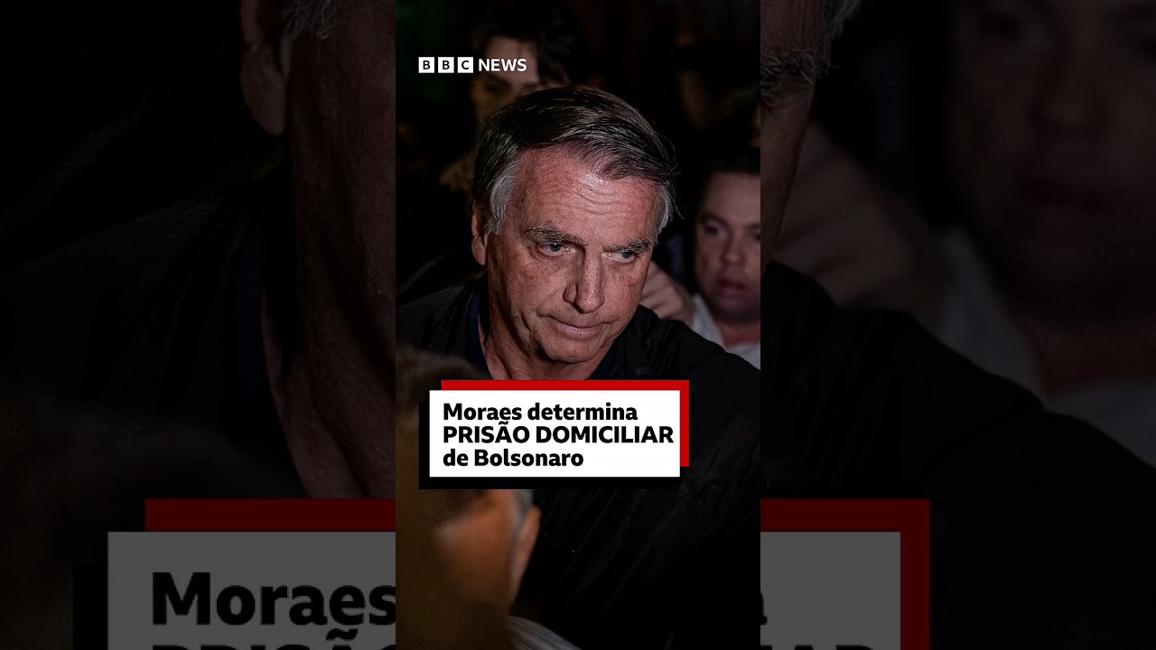 Moraes ordena prisão domiciliar de Bolsonaro ⚠️⚖️