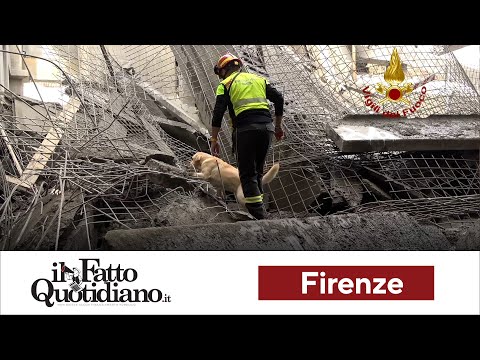 Crollo di Firenze, le immagini girate dai vigili del fuoco al lavoro tra le macerie