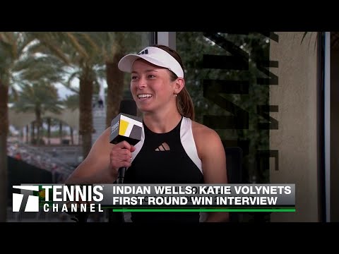 Katie Volynets Shares Memory With del Potro as Young Fan | Indian Wells 1R