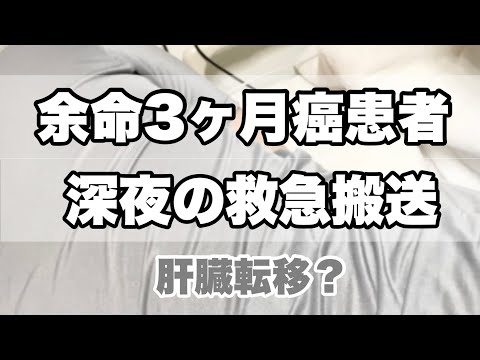 【余命３ヶ月のがん治療】苦しい！しゃっくりと痙攣で深夜の救急搬送