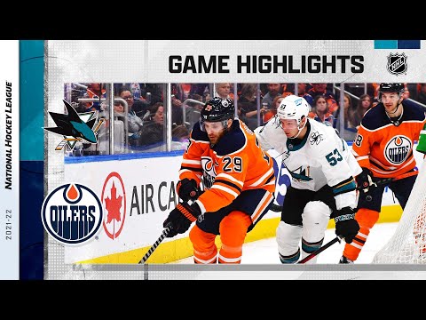 Sharks @ Oilers 3/24 | NHL Highlights 2022