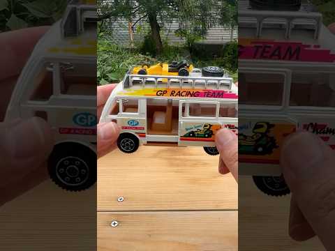 Marble Run & Nissan Caravan Racing Carrier (Early 1980s) #slope #miniature