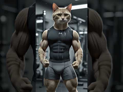 Orange Cat Shocked at the Gym! 😼💪 #cat #funny #cute #adventure