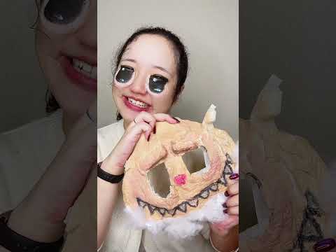 【ハロウィン】ラブブメイクをべりべり剥がすだけの動画🐰【特殊メイク】 #labubu