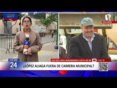 Incertidumbre sobre la candidatura de López Aliaga en elecciones municipales