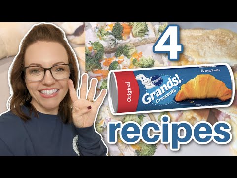4 Quick & Easy Crescent Rolls recipes! | Easy Appetizers!