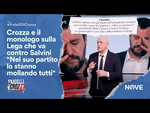 Crozza e il monologo sulla Lega che va contro Salvini "Nel suo partito lo stanno mollando tutti"