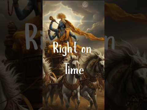 He is Never Late! Lord Krishna's SECRET to Life. #krishnabhajan #lordkrishna #shorts #ytshorts