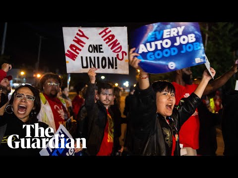 'We're not asking to be millionaires': workers strike at US car giants