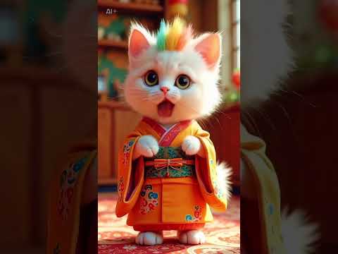 猫の動画サムネイル - AIcat#shorts #funny #cat#おにのパンツ #猫ダンス