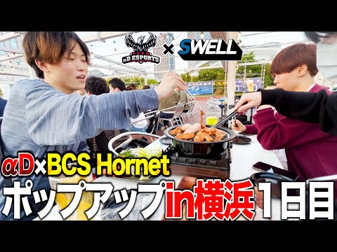 【秘蔵】αD×BCS Hornet ポップアップストア in 横浜！GWの3日間開催の裏側密着【荒野行動】