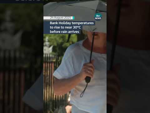 What's the weather forecast for the August Bank Holiday Monday? #itvnews #weather #bankholiday